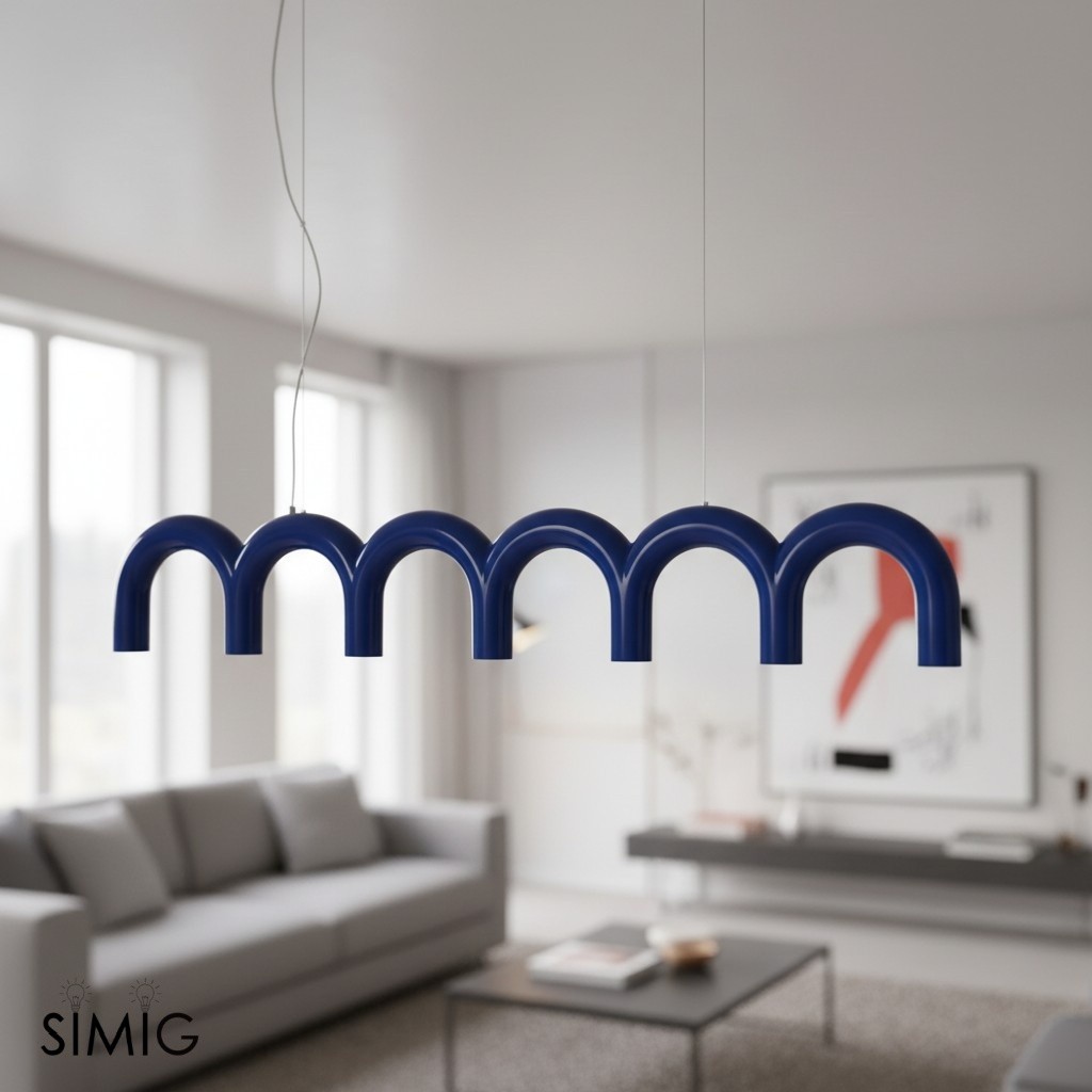 Contemporary M Shaped Circle Chandelier with Elegant Design for Home S367
