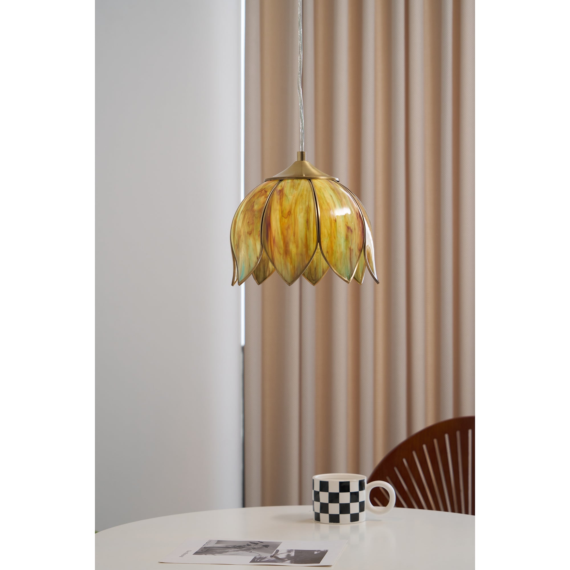 Retro Lotus Pendant Lamp T1806