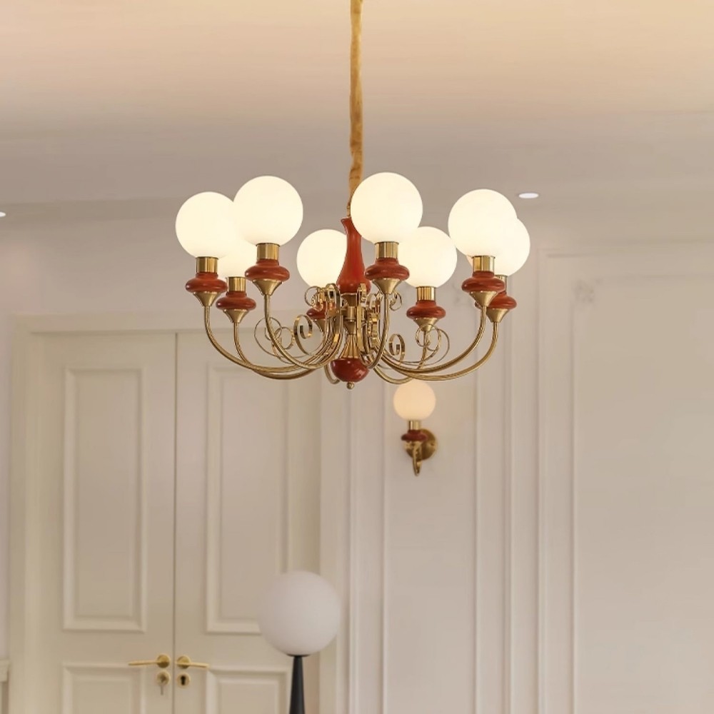Modern Chandelier with Graceful Silhouette for Ambient Light S219