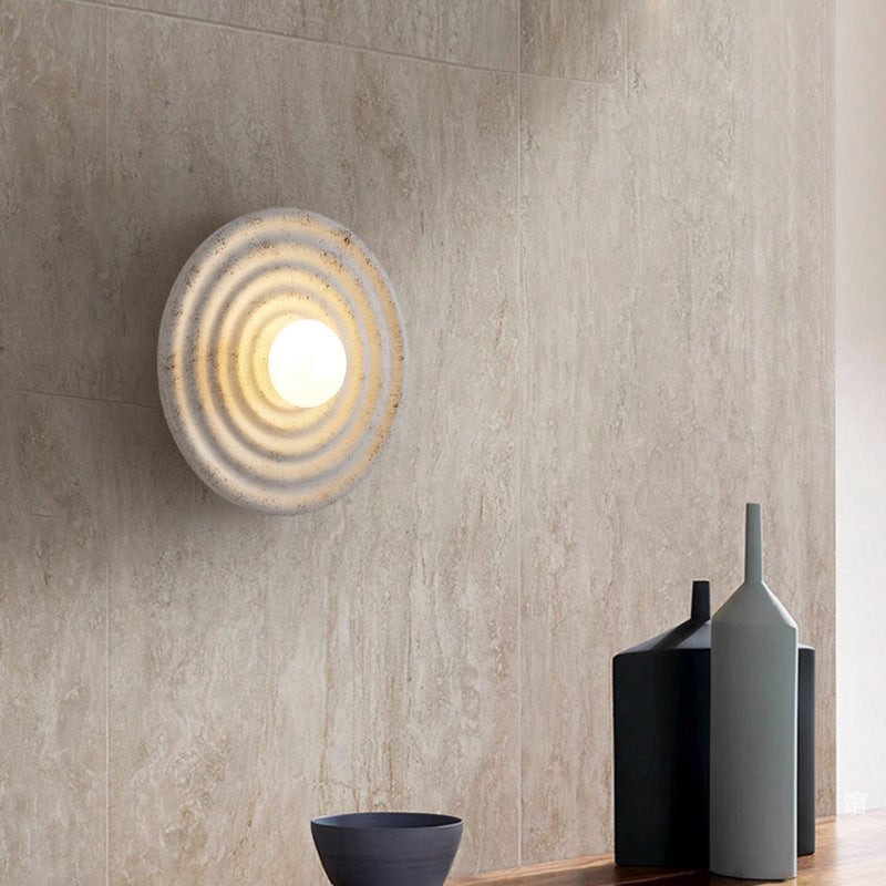 Japanese Wabi-sabi Round Indoor Wall Lamp M04