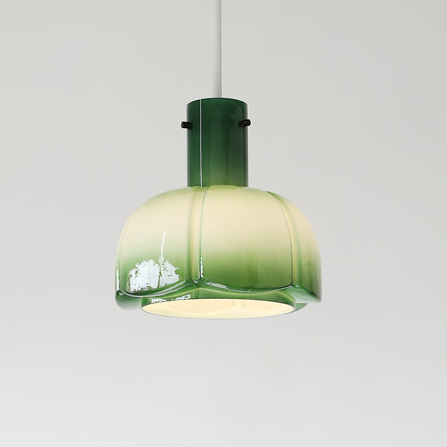 French Pastoral Style Petal Glass Pendant Light M23