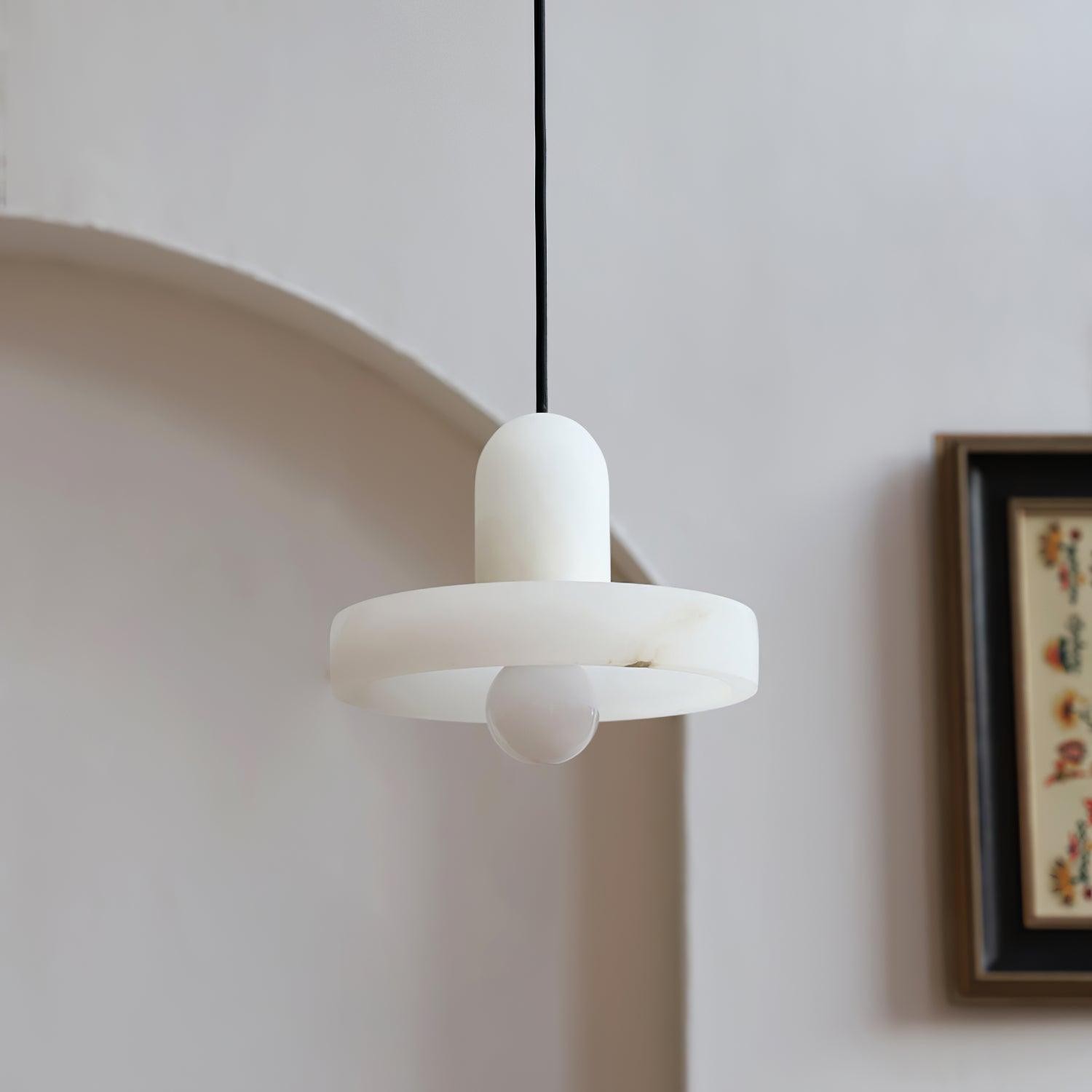 Elegant Creative White Alabaster Pendant Light G10