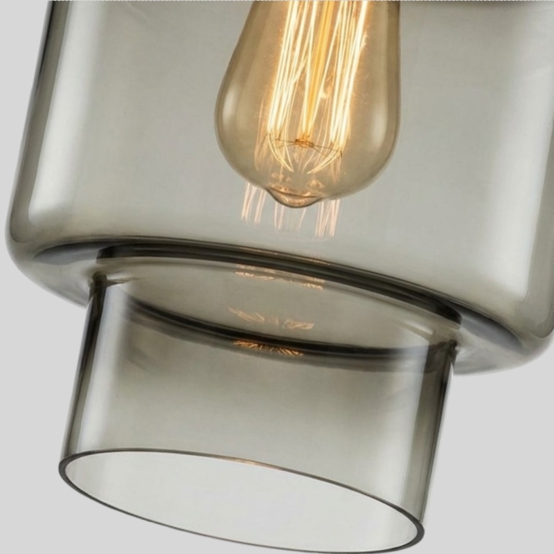 Modern Geometric Glass Pendant Light - Home Decor Multiple Colors Lighting S377