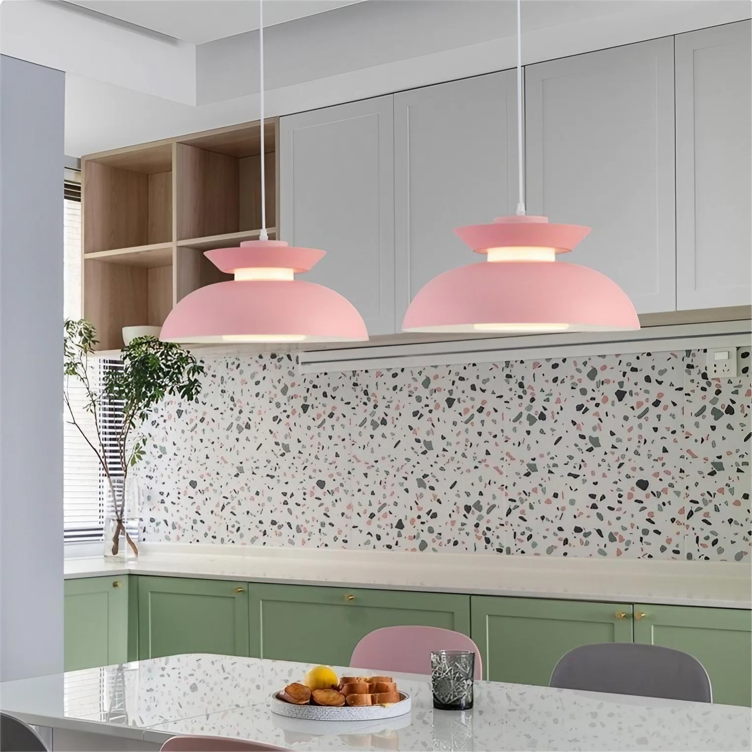 Nordic Macaron Flying Saucer Pendant Lamp S48