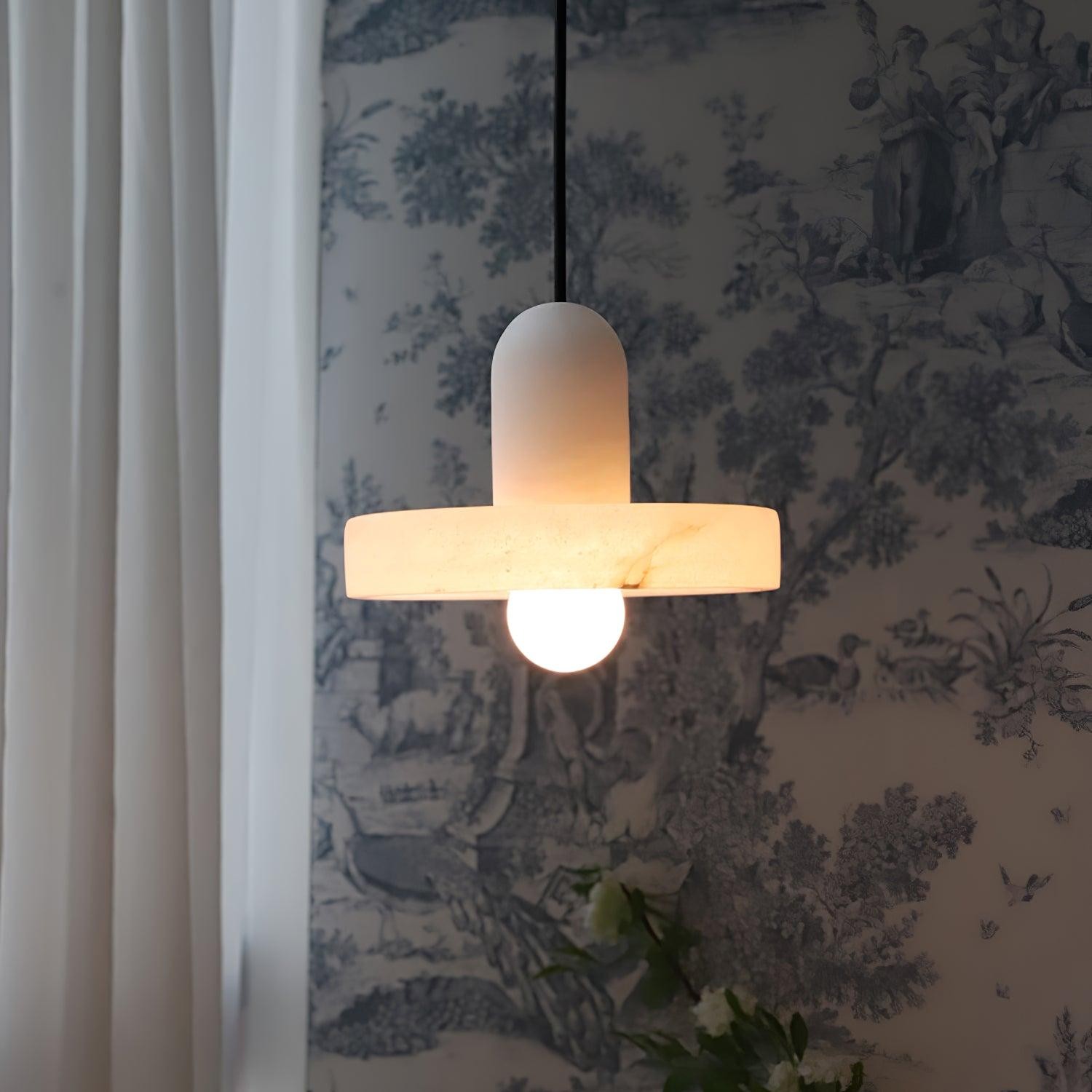 Elegant Creative White Alabaster Pendant Light G10