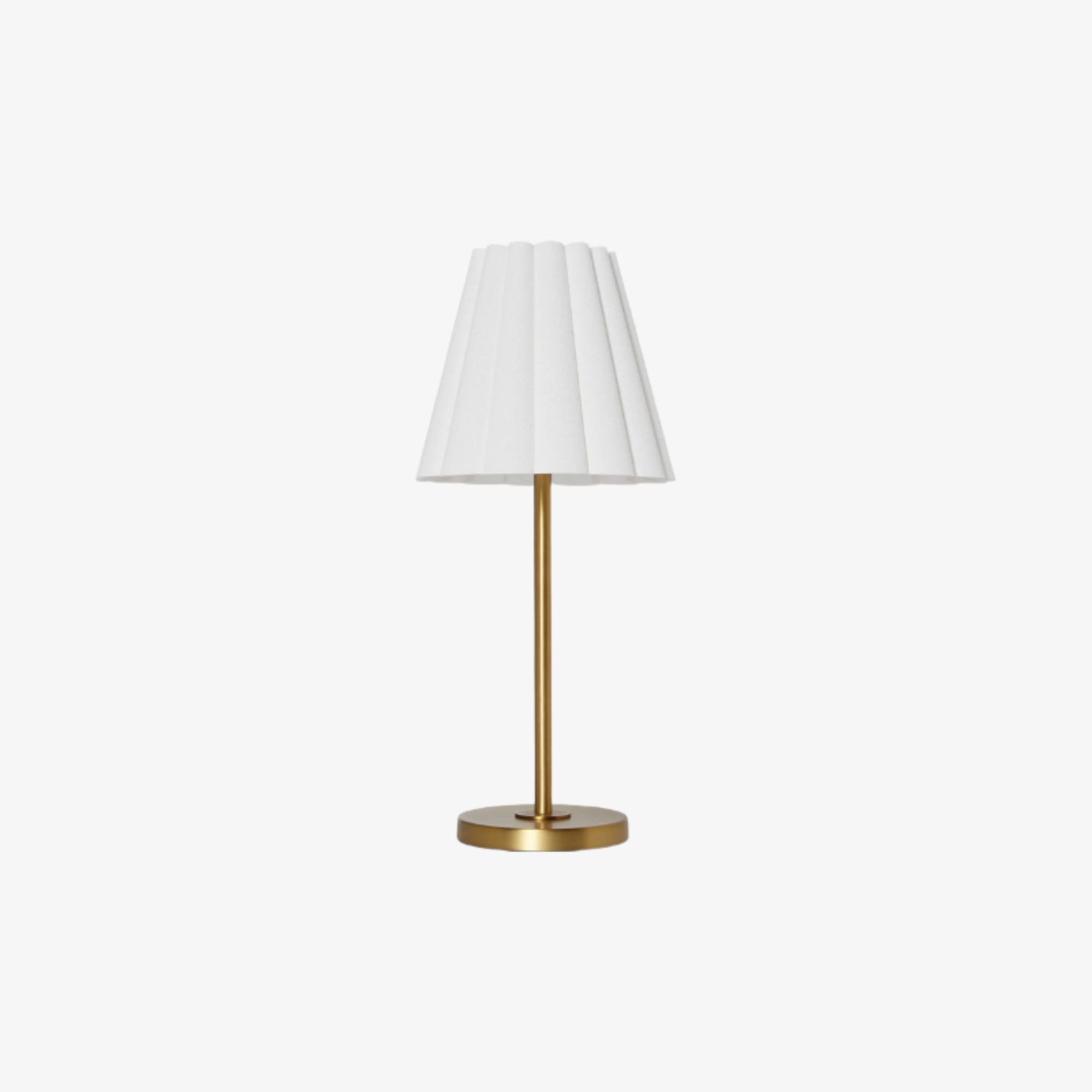 Ruffmeto Transitional Slim Table Lamp - Sculptural Shade Lighting for Living Room or Bedroom T672