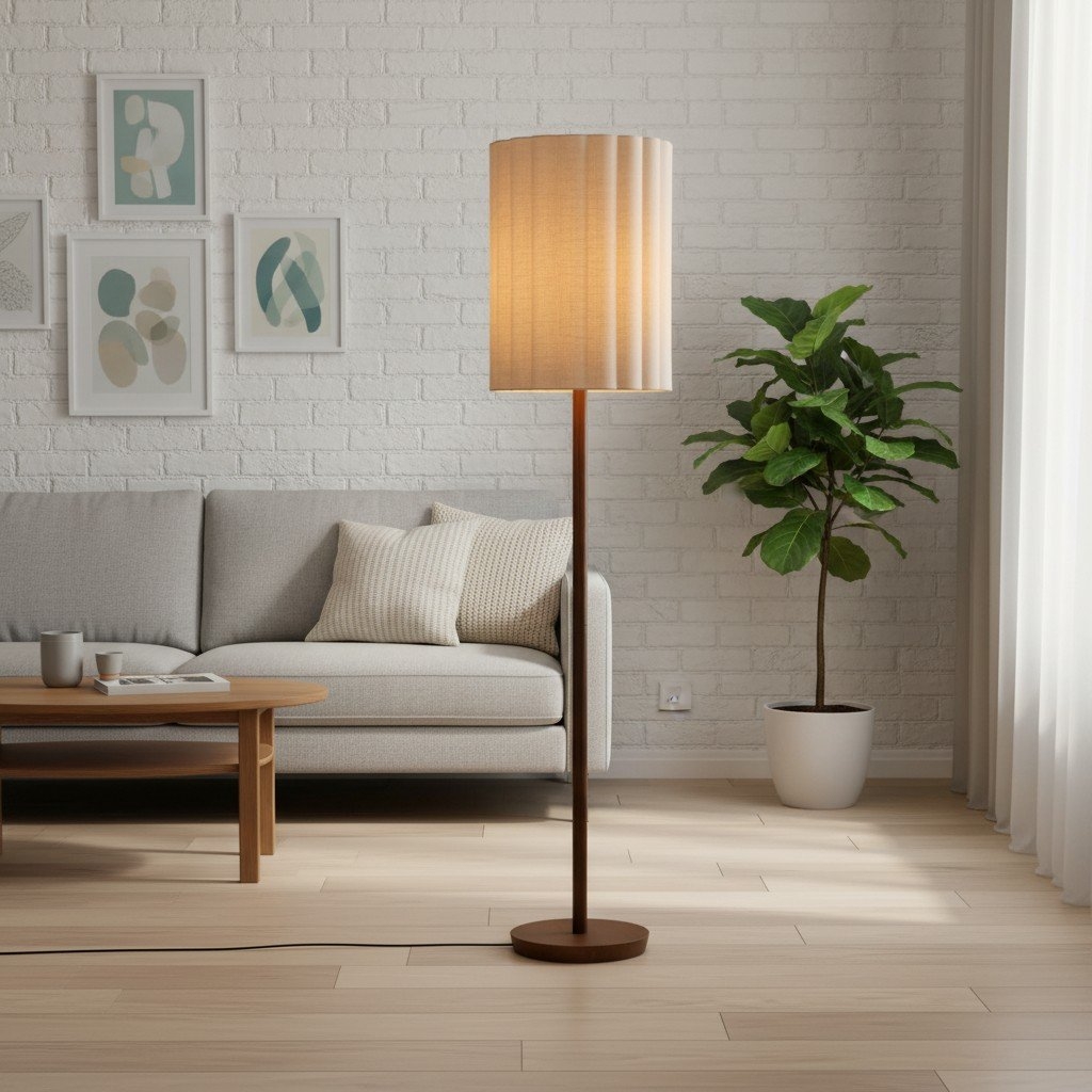 Linbron Natural Floor Lamp – Soft Ambient Light for Interior Spaces T648