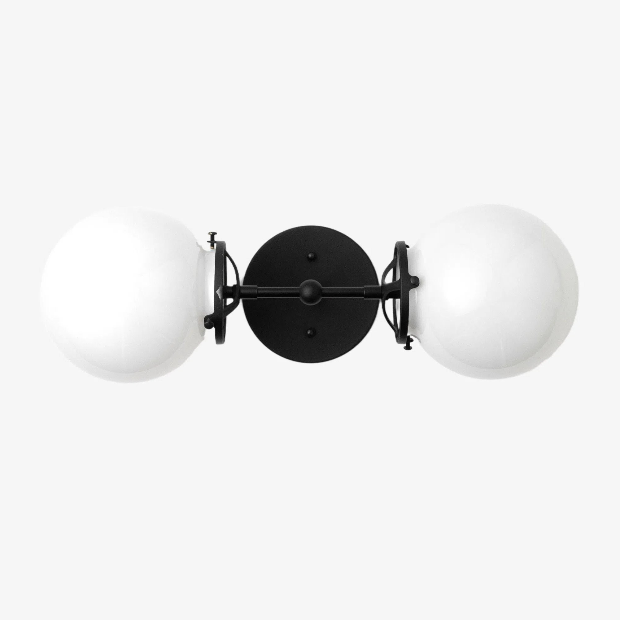 Lumio Globe Art Deco Vanity Light -  Opal Globe Bathroom Sconce T320