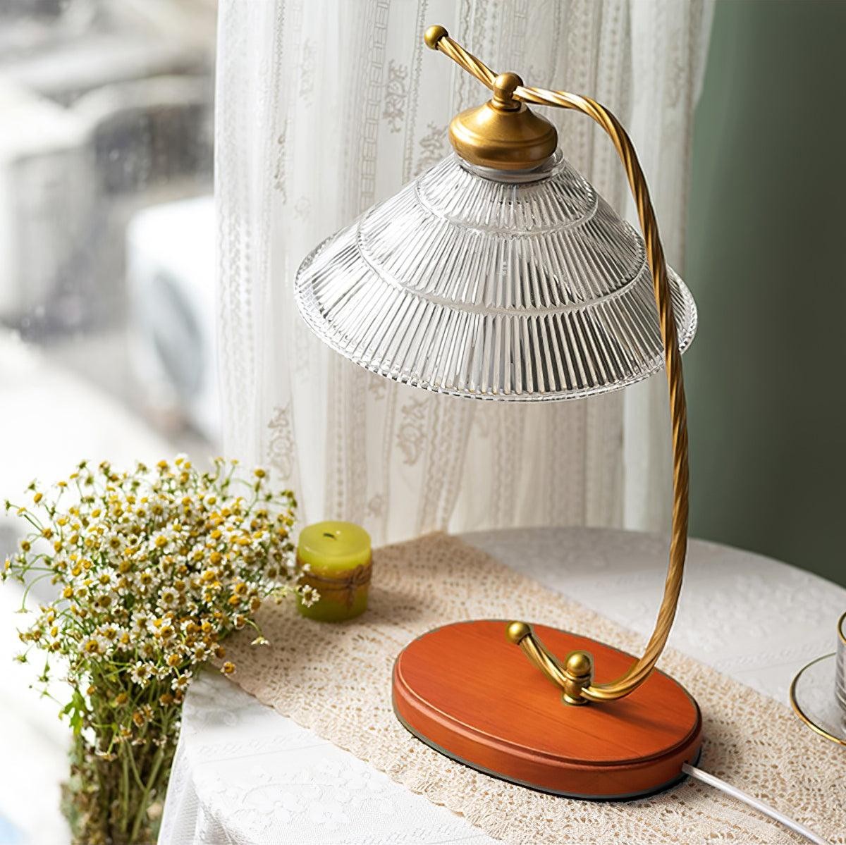 Glass Shade Vintage Reading Lamp M271