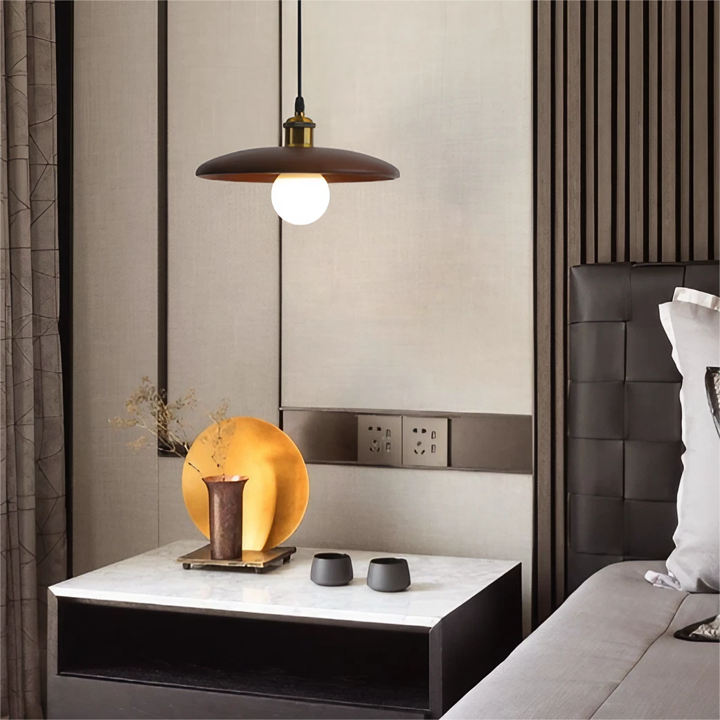 Japanese Wabi-Sabi Wooden Pendant Light S06