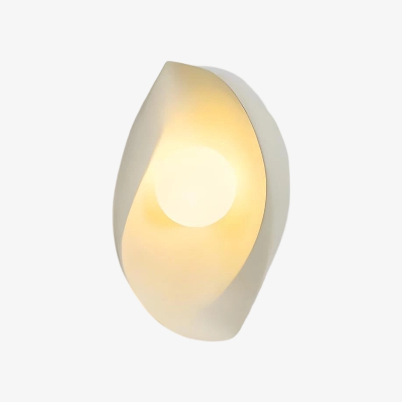Goviena Modern Cocoon-Shaped Wall Sconce - Minimalist Decorative Wall Lamp for Bedroom and Hallway T2254