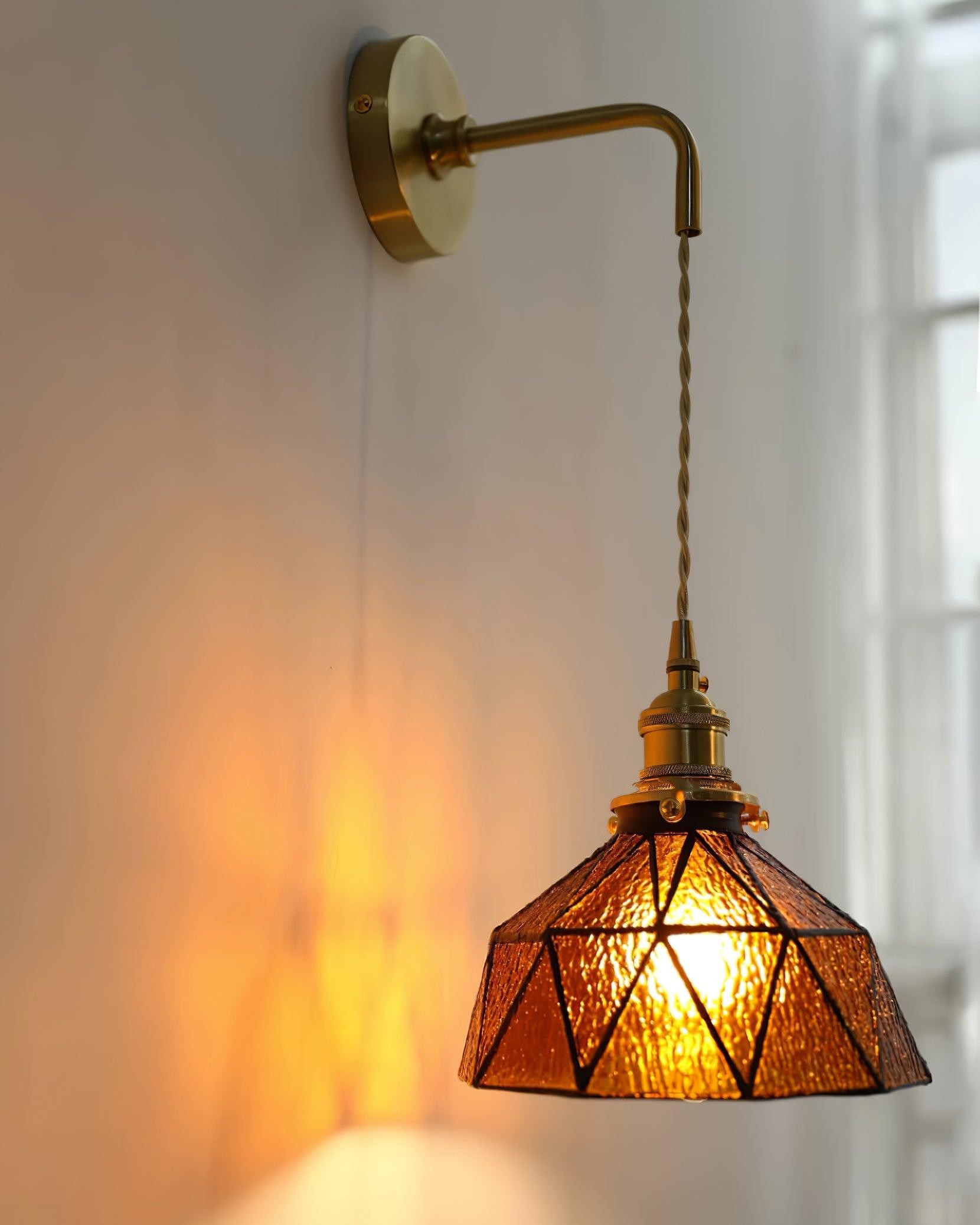 Retro Pastoral Glass Wall Lamp M109