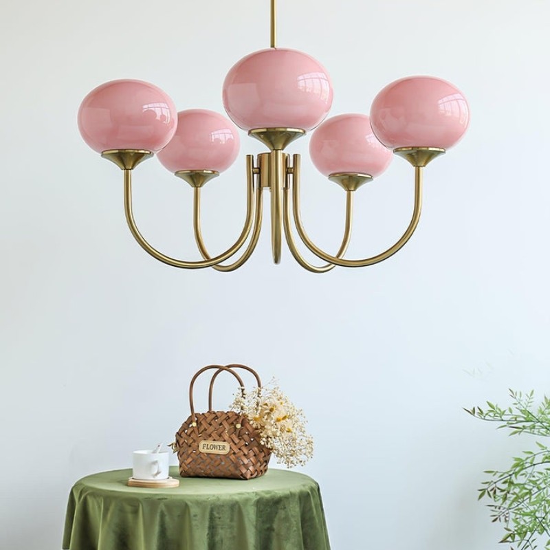 Bauhaus Glass Ball Marshmallow Chandelier S200