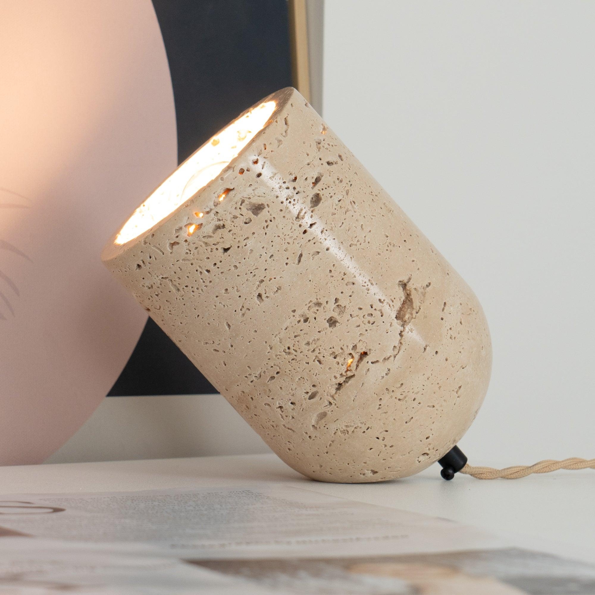 Amidori Travertine Table Lamp T2117