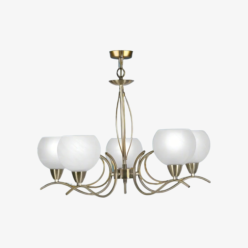 Armicora Multiple Lights Antique Chandelier - Elegant Metal Finish for Dining Rooms or Living Areas T940