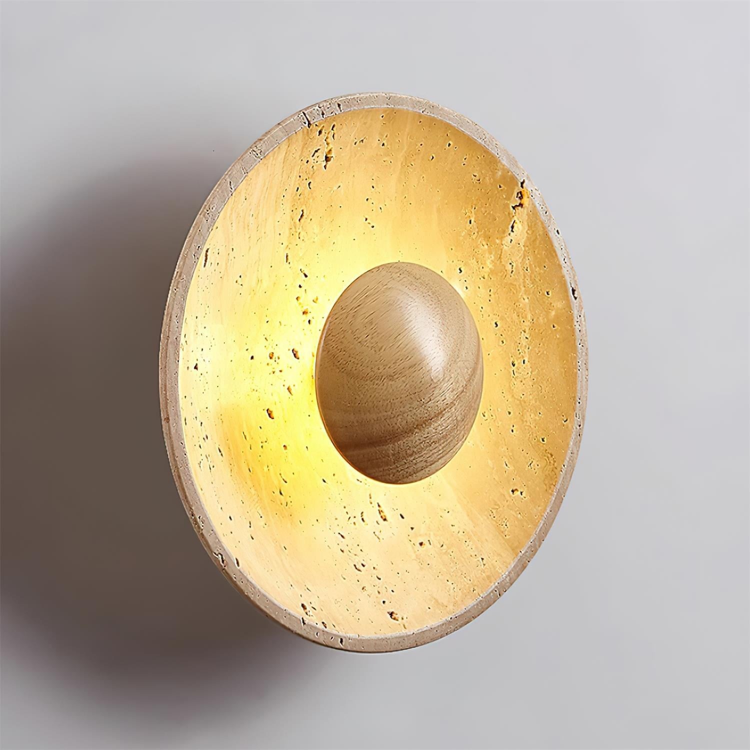Cream Style Wooden Sphere Wall Lamp M148