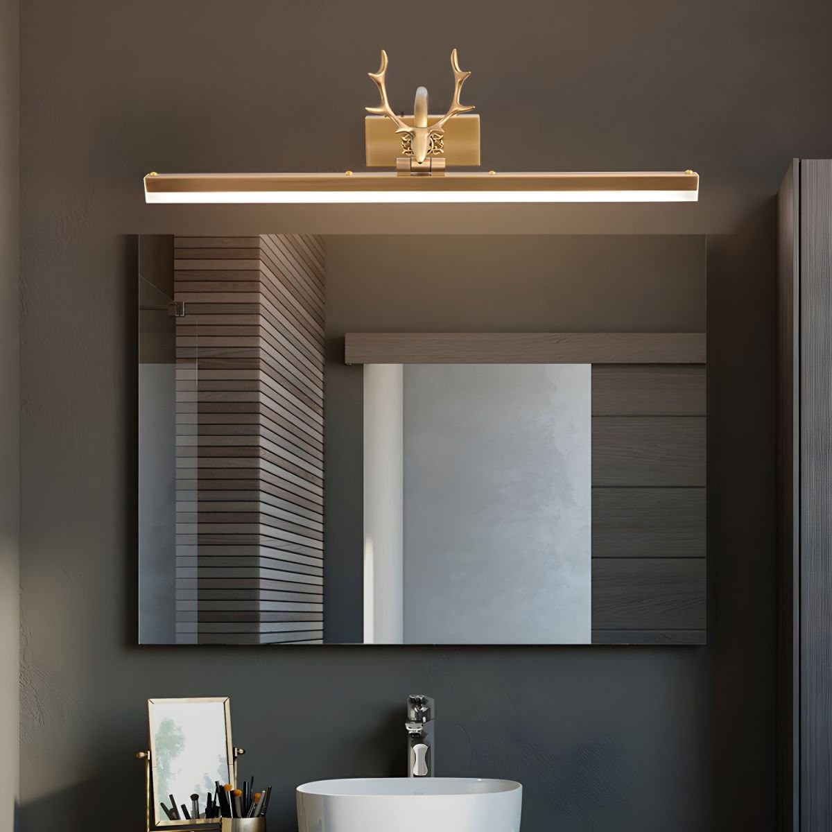 Metal Antler Linear Design Wall Lamp M582