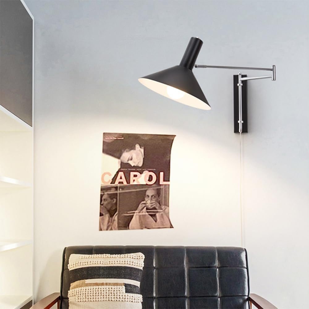 Classic Modern Swing Arm Adjustable Bedside Reading Wall Lamp M19
