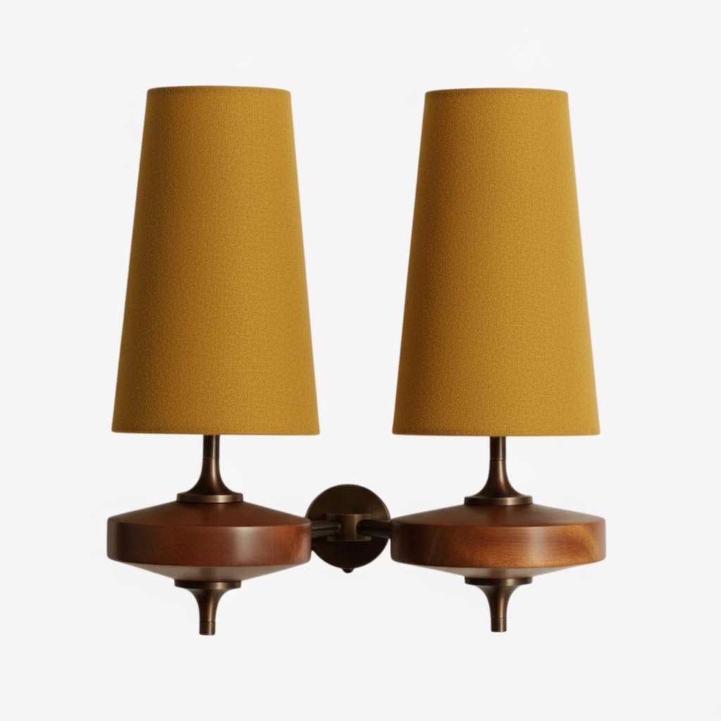 Chrona Rho Fabric Sculpt Wall Lamp - Artistic Contemporary Style T122