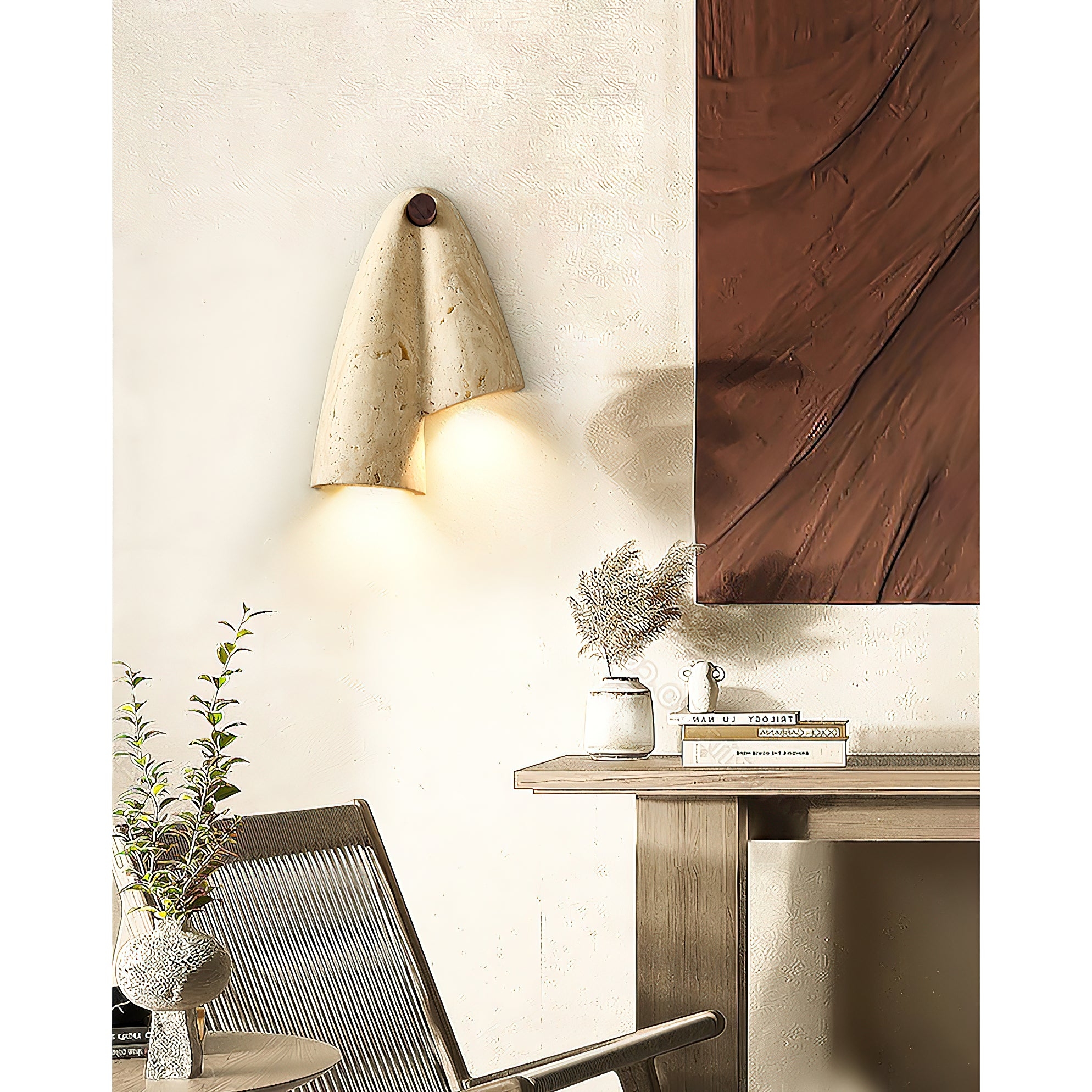 Pearlmont Travertine Wall Lamp T1988