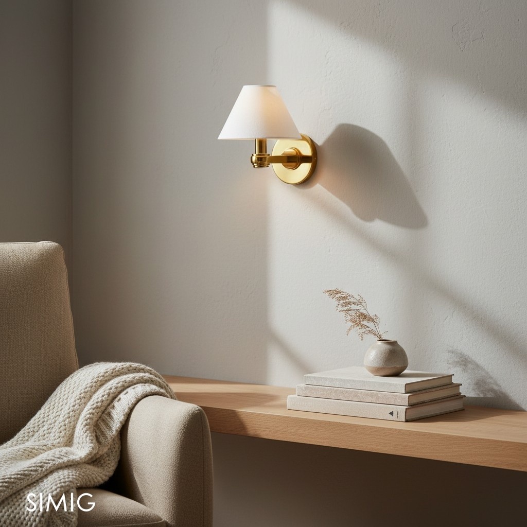 Modern Metal Wall Sconce – Adjustable Arms for Hallways T424