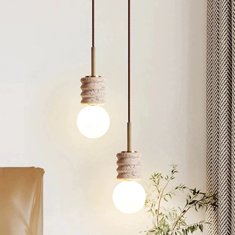 LED Chandelier Modern Stone Bedside Pendant Light T2141