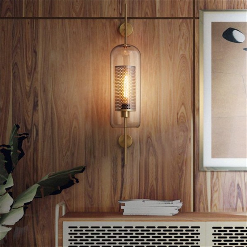 Vintage Modern Chiswick Glass Wall Lights for Bedside Living Room