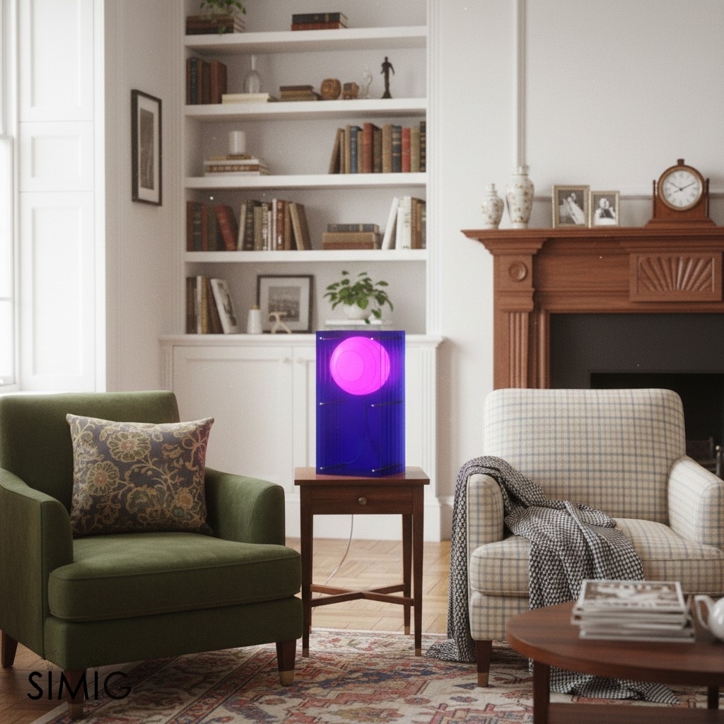 Geometric Layering Cuboid Lamp – Modern Acrylic Sunset Ambient Table Lamp S372