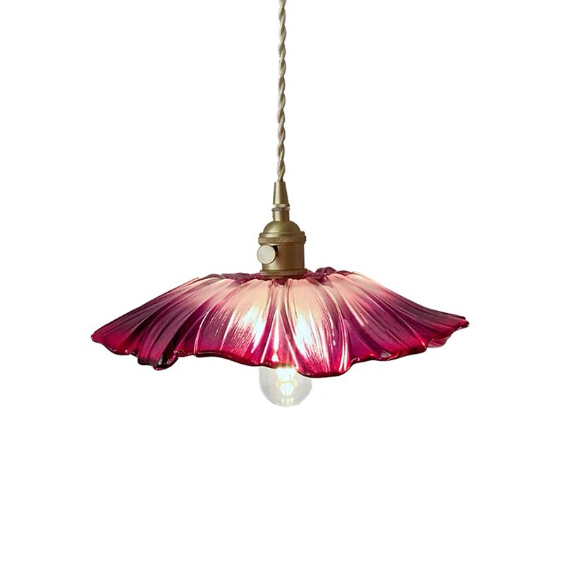 Tiffany Lotus Glass Pendant Light for Living Room S08