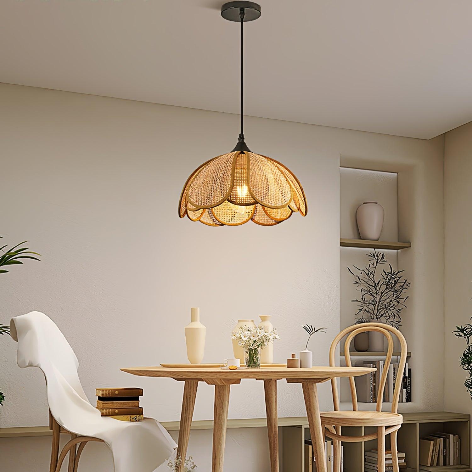 Bloom Rattan Pendant Lamp T1582