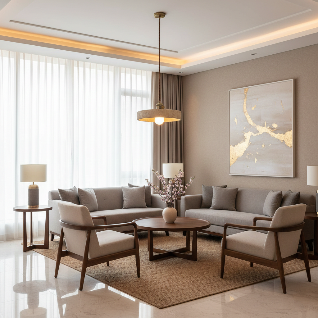 Alagusmo Minimalist Travertine Pendant Light T2116