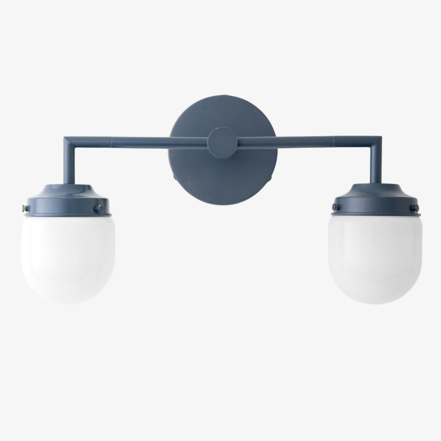 Opalume Glass Double Vanity Light - Vintage Style Bathroom Double Wall Lighting T303