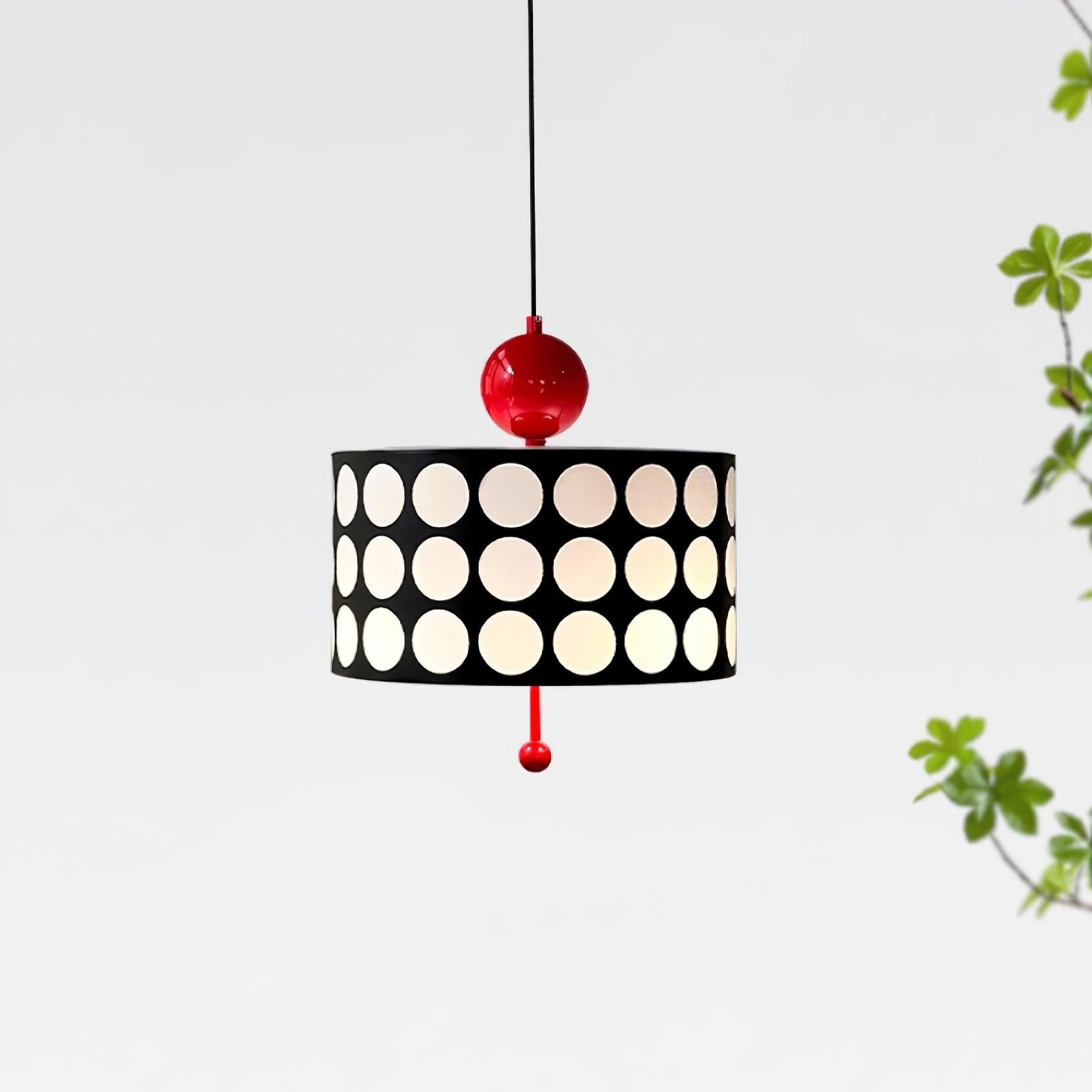 Polka Dot Lattice Pendant Lamp - French Vintage Light for Dining M165
