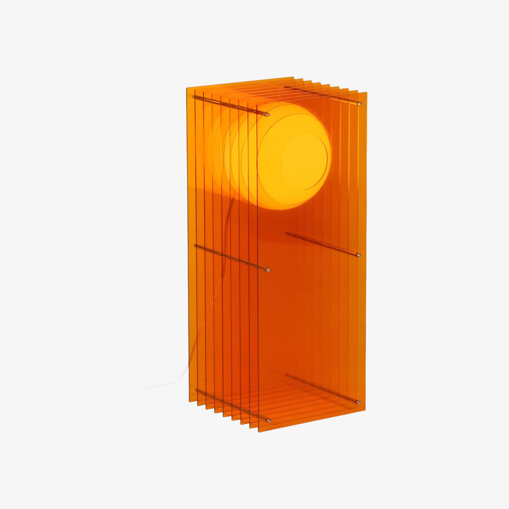Geometric Layering Cuboid Lamp – Modern Acrylic Sunset Ambient Table Lamp S372