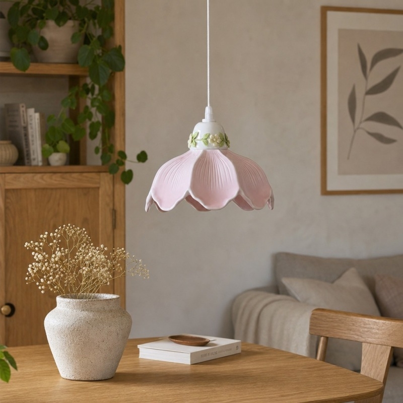 Cazelle Flower Pendant Lamp - Romantic Lighting for Bedroom T2262