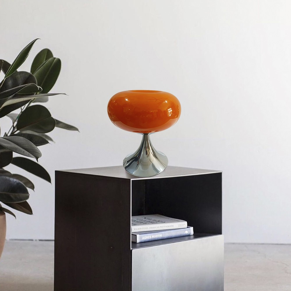 Lollora Bauhaus Apple Glass Table Lamp — Modern Desk & Bedside S171