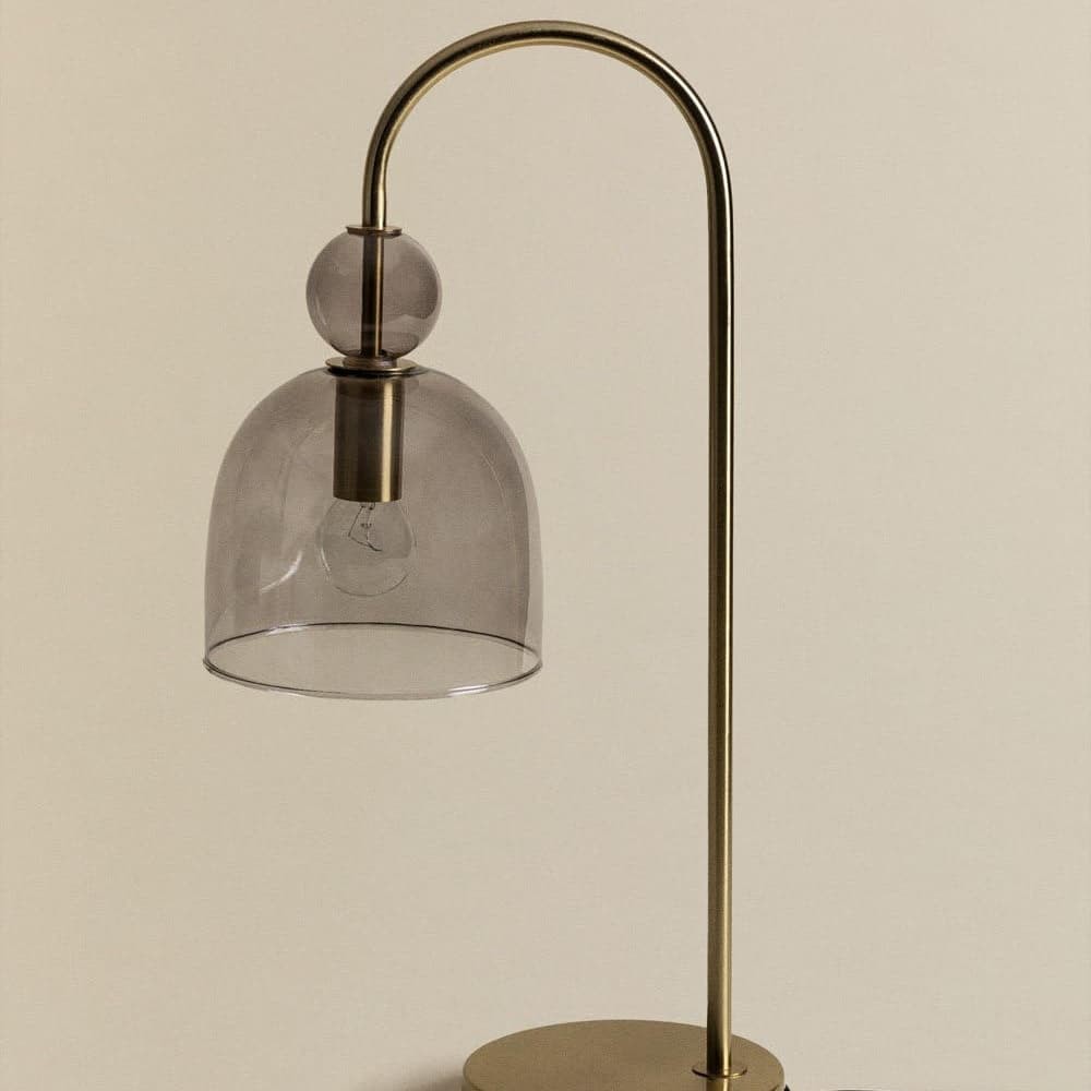 Contemporary Glass Lamp – Soft Glow for Modern Interiors S243