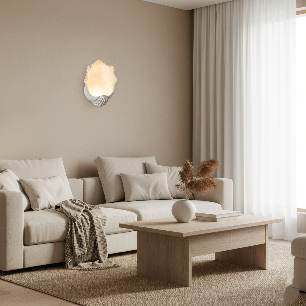 Selka Scallop Nordic Resin Wall Lamp T2192