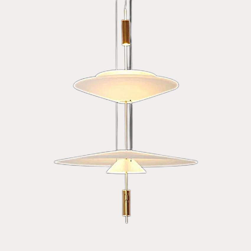 Plumeo Chandelier - Modern Layered LED Pendant for Living Room