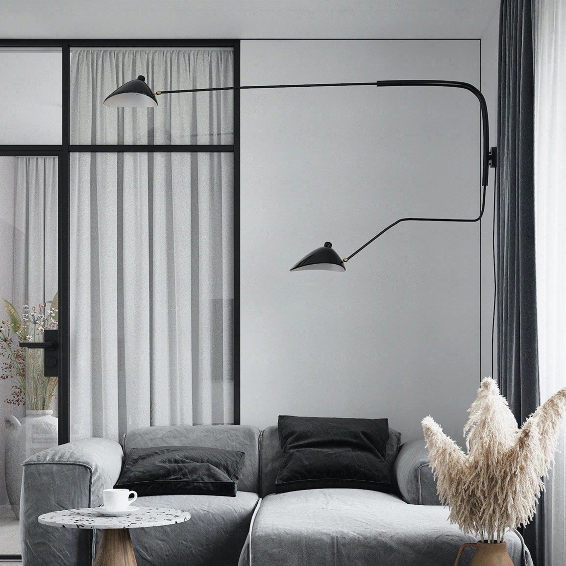 Arclume Modern Wall Light - Modern Adjustable Sconce for Living Room