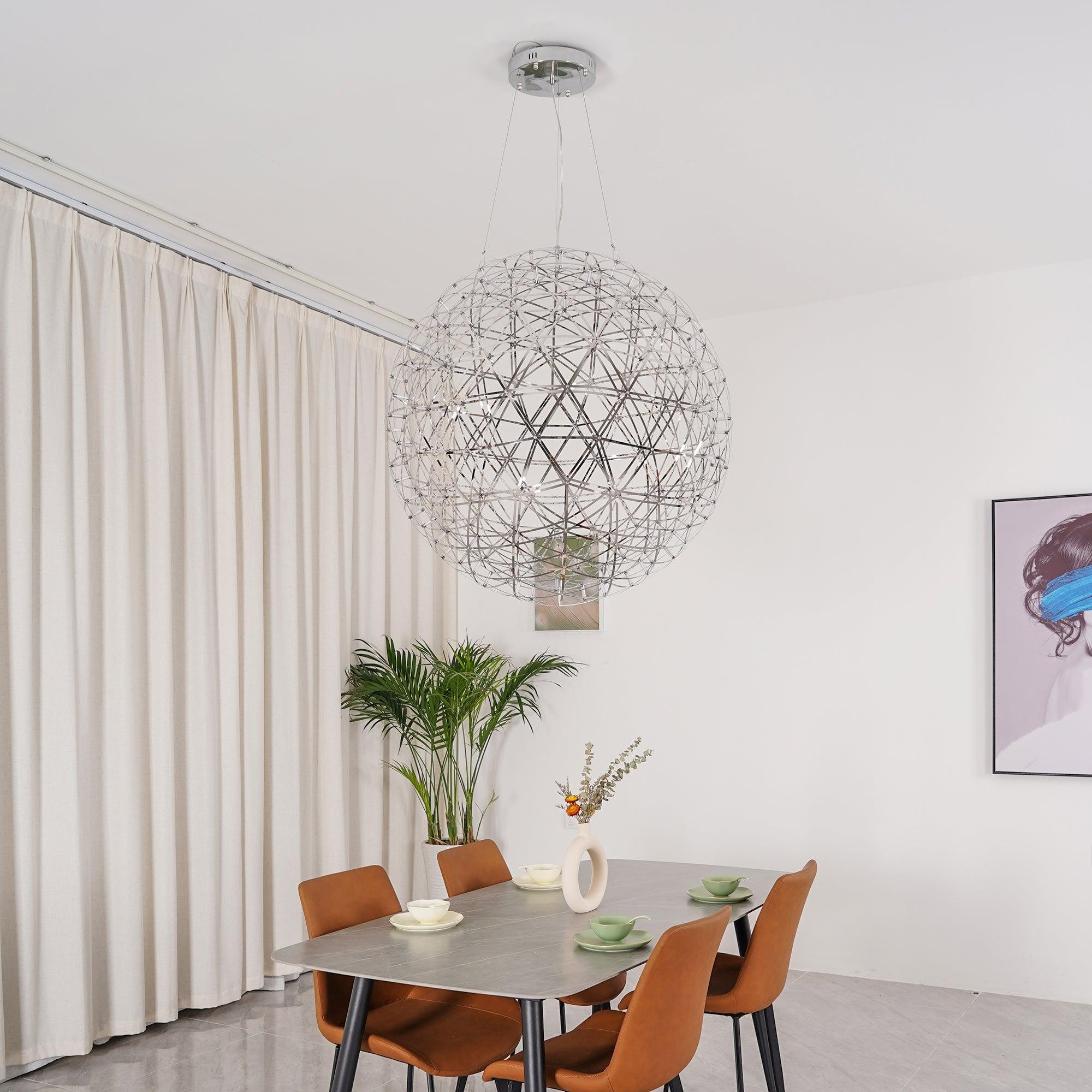 Silver Spark Ball Pendant Light T204