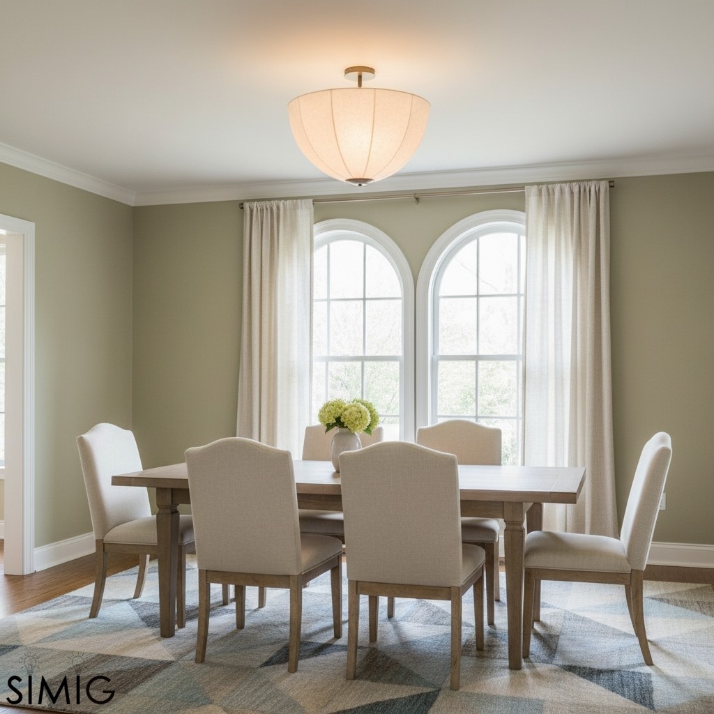 Lumarys Pendant Light - Botanical Inspired Linen Shade for Living Room T658