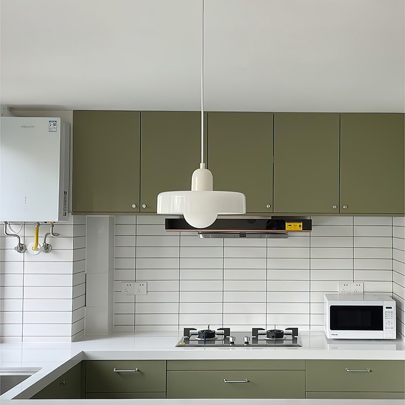 Morandi Glass Disc Orb Pendant Lamp S09