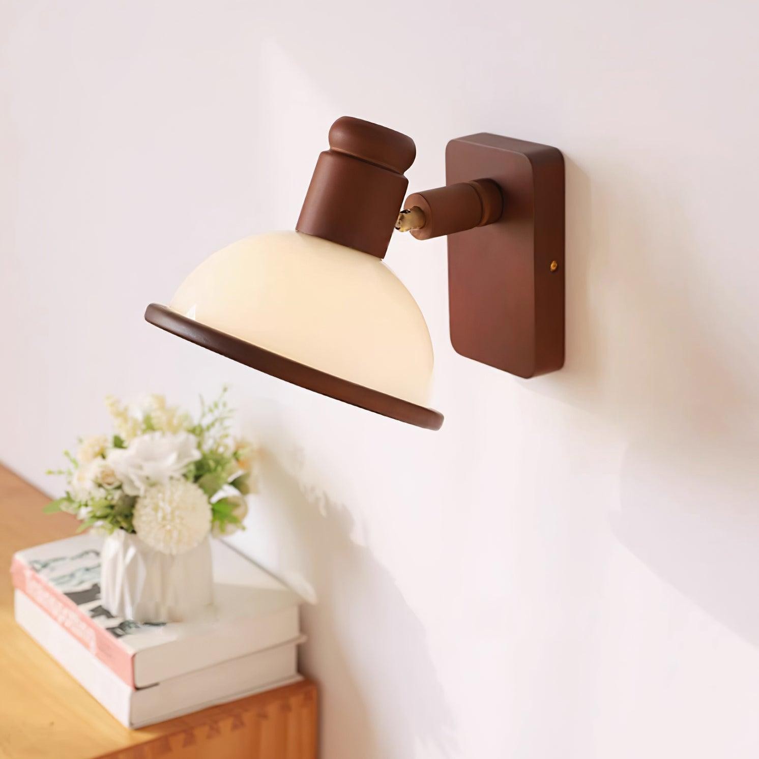 Modern Wooden Adjustable Bedside Reading Wall Lamp M275