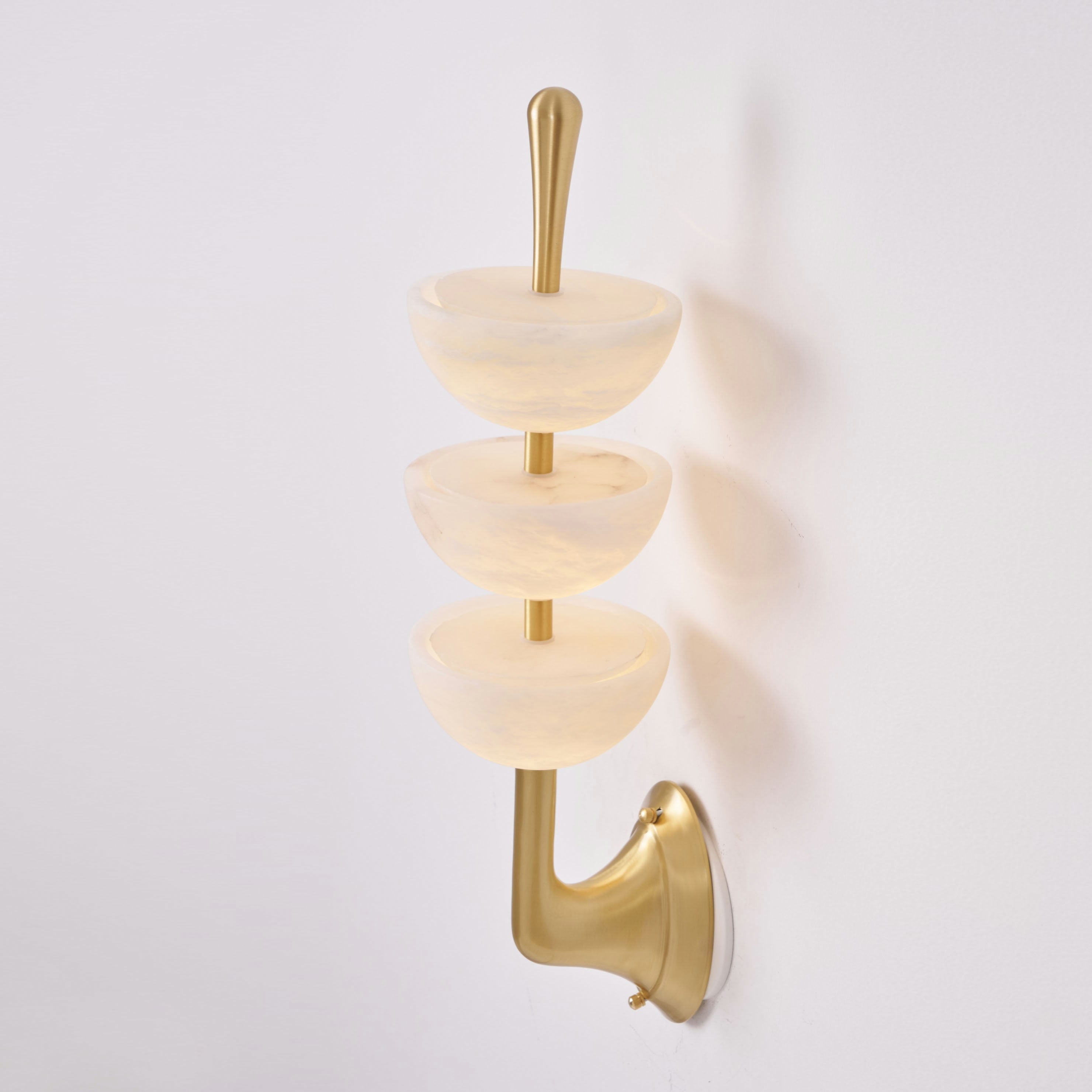 Triple Alabaster Wall Lamp T1789