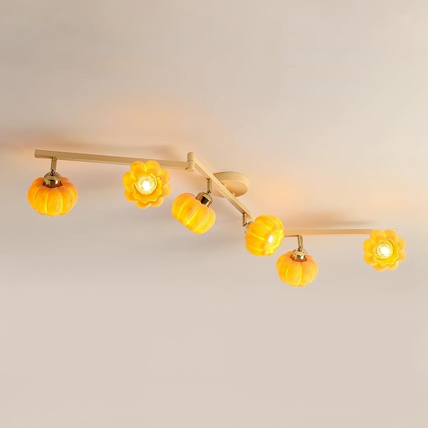 Pumpkin Flower Ceiling Lamp M214
