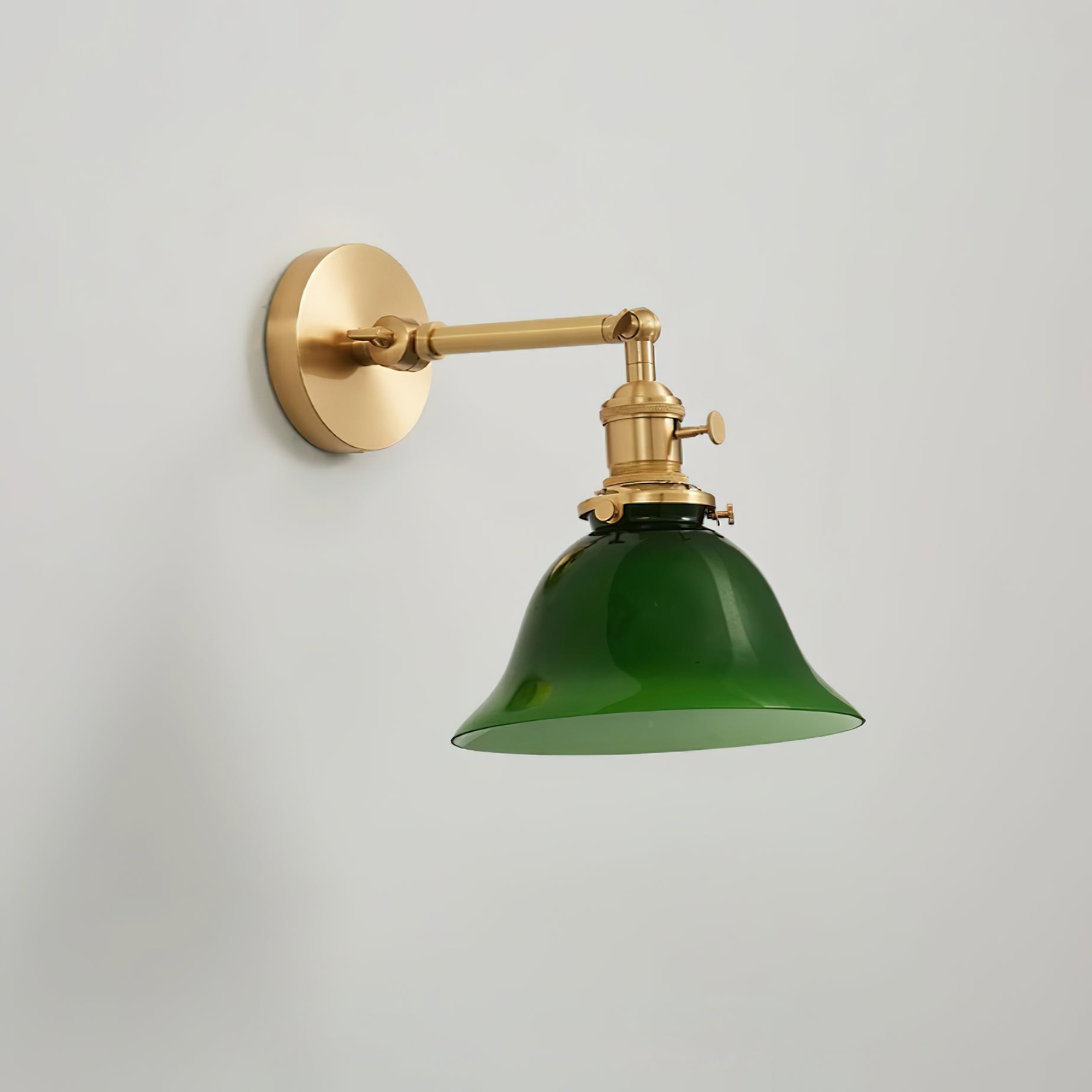 Personalized Green Bell-Shaped Wall Lamp M154