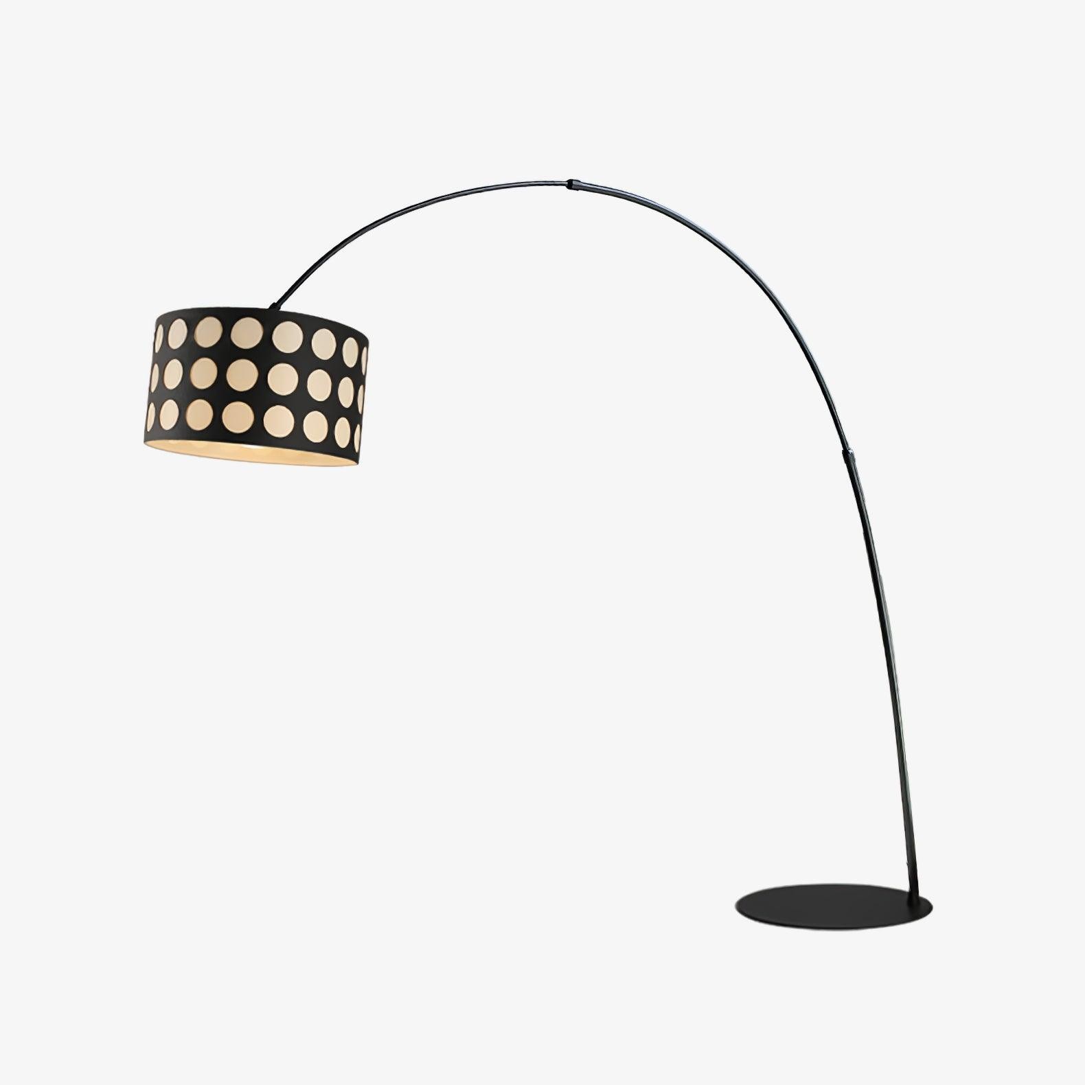 Geometry Polka Arc Fabric Floor Lamp S363