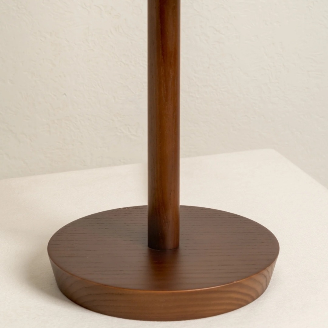 Linbron Wood Fabric Table Lamp - Modern Accent for Living Room T647