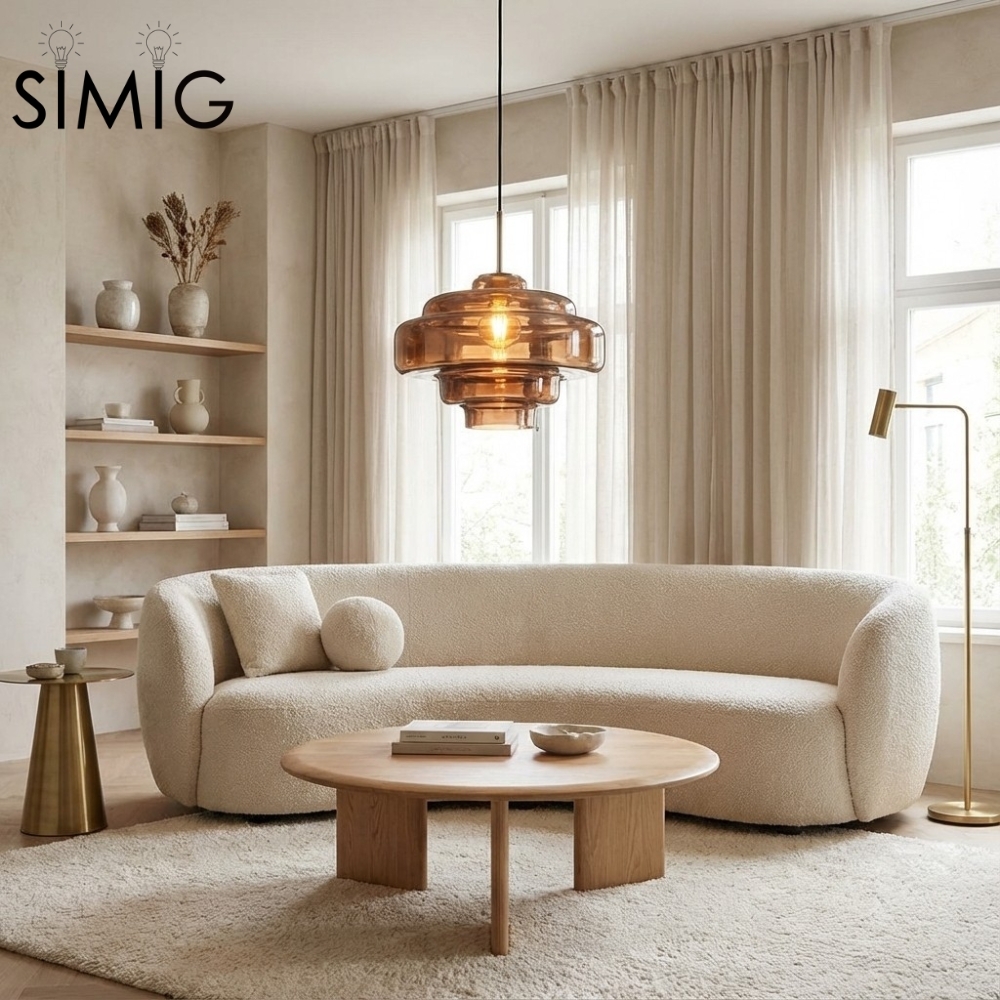 Koloro Multi-Layer Pendant Light - Vintage Metal and Glass for Living Room T277